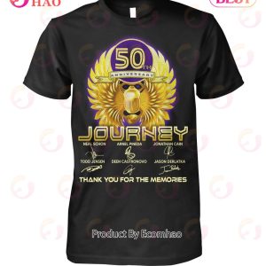 50th Anniversary Journey Thank You For The Memories T-Shirt