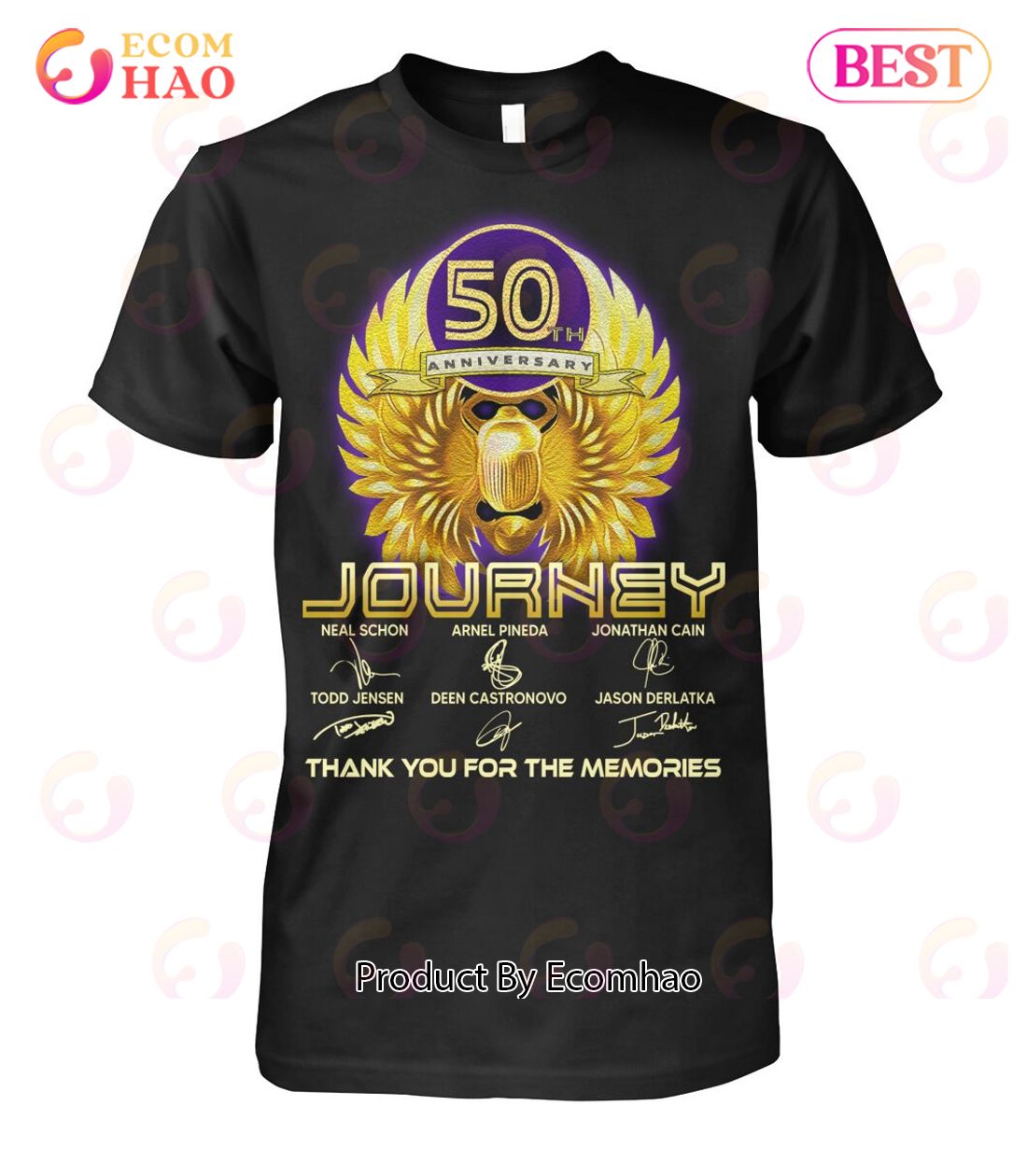 50th Anniversary Journey Thank You For The Memories T-Shirt