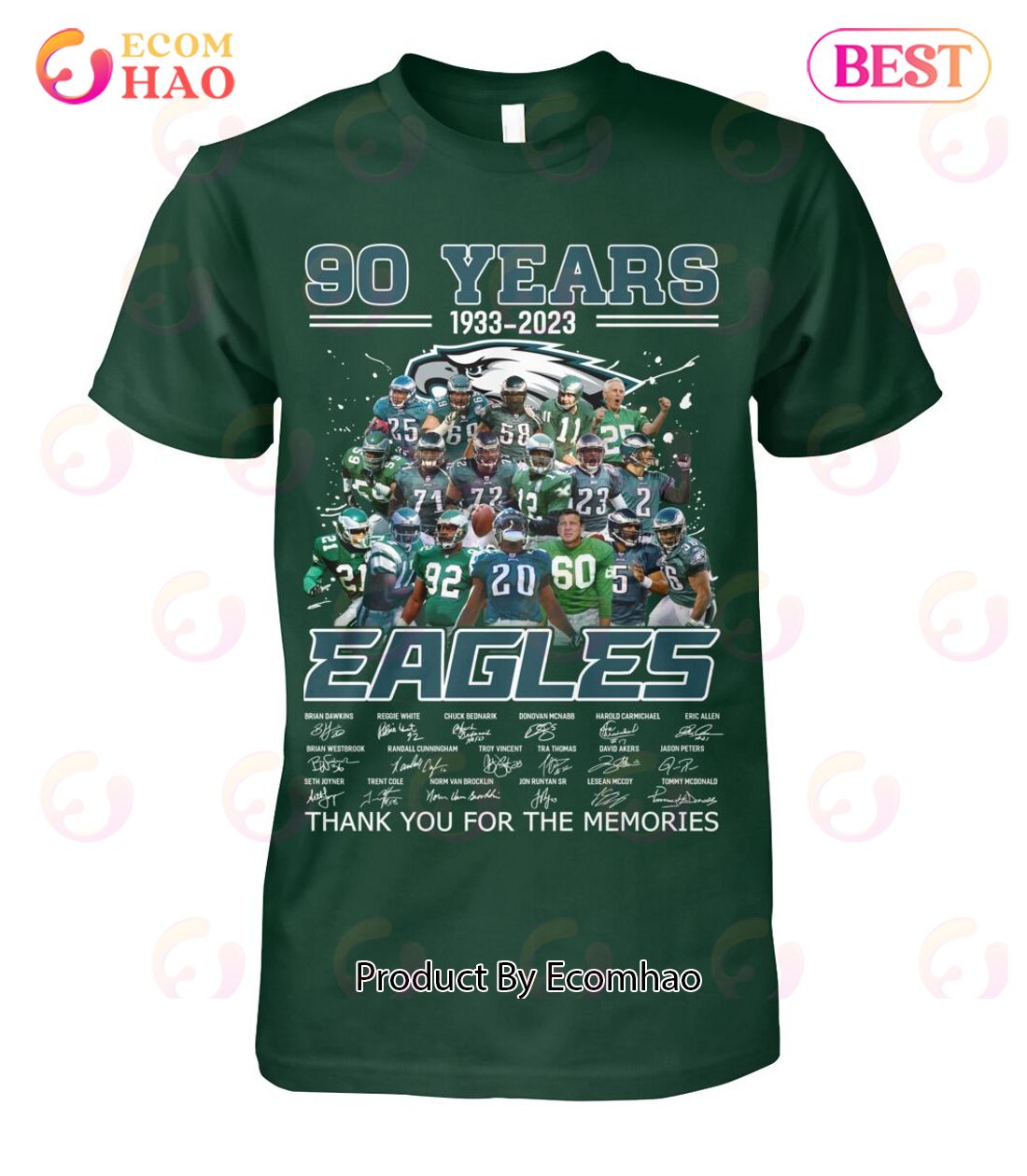 90 Years 1933 – 2023 Eagles Thank You For The Memories T-Shirt