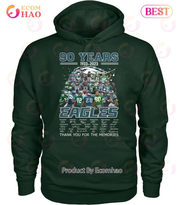 90 Years 1933 – 2023 Eagles Thank You For The Memories T-Shirt