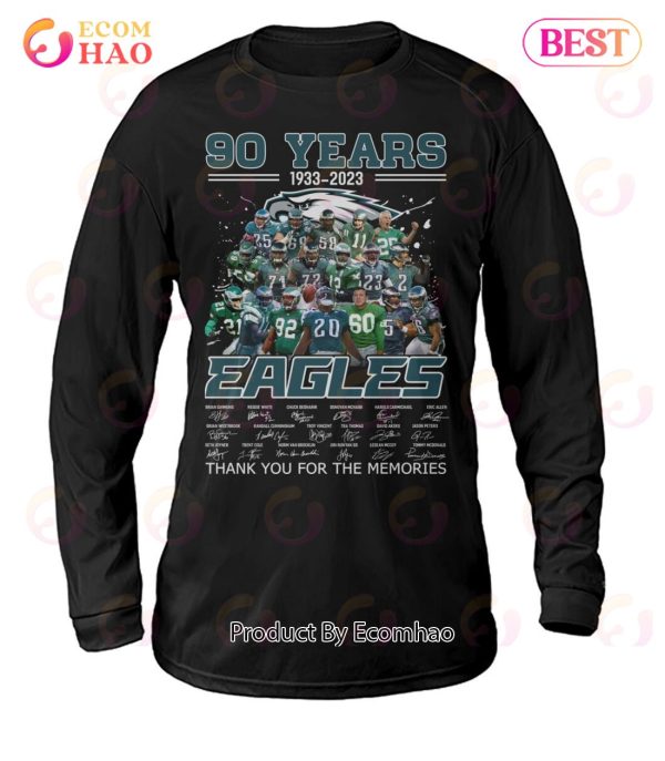 90 Years 1933 – 2023 Eagles Thank You For The Memories T-Shirt