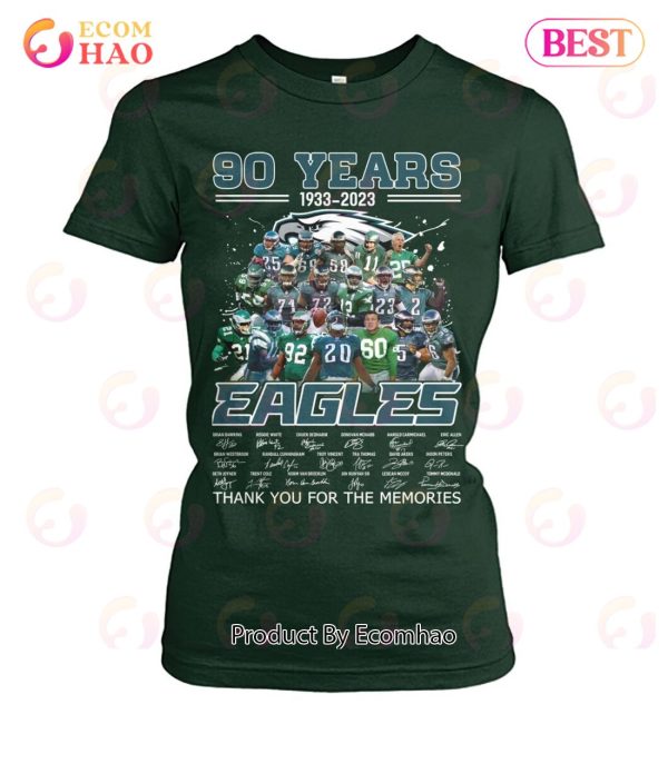 90 Years 1933 – 2023 Eagles Thank You For The Memories T-Shirt