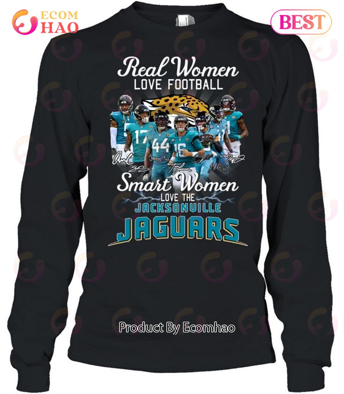 Product real women love Football smart women love the jacksonville