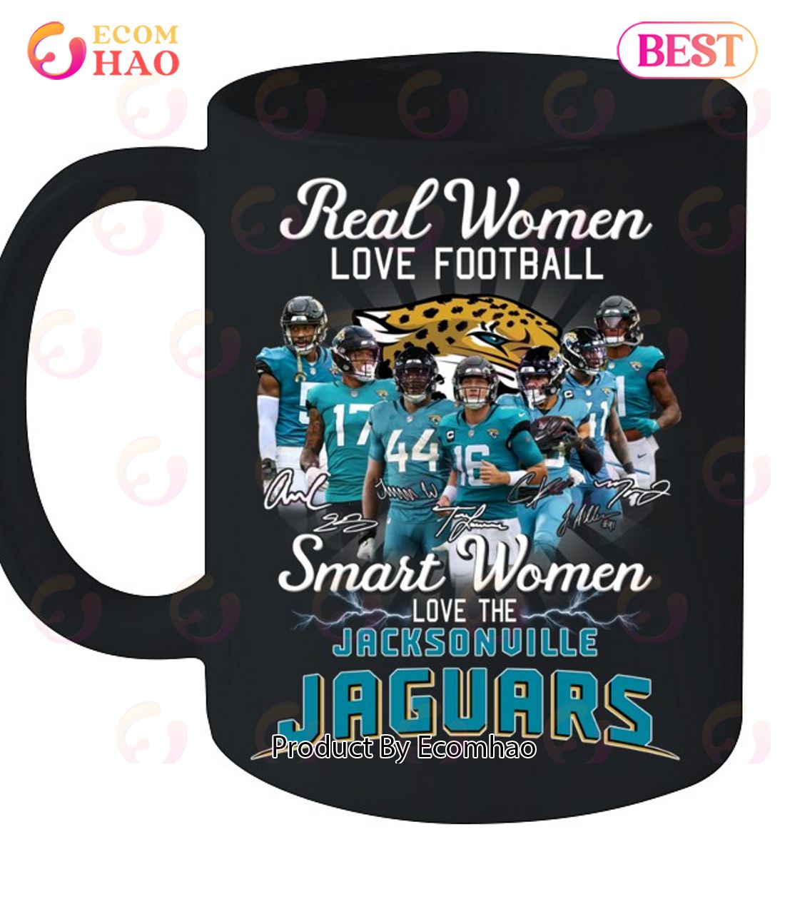 Product real women love Football smart women love the jacksonville