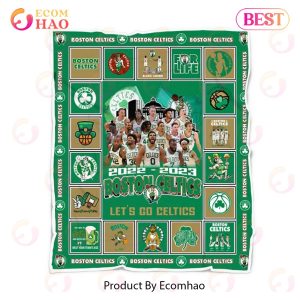 Boston Celtics 2022 – 2023 Let’s Go Celtics Quilt, Fleece Blanket, Sherpa Fleece Blanket