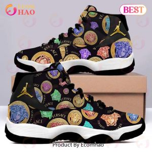 Versace Monogram Colorful Version Air Jordan 11 Shoes