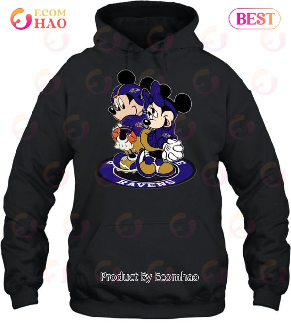NFL Baltimore Ravens Mickey & Minnie T-Shirt