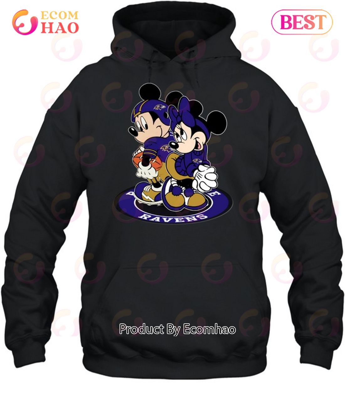 NFL Baltimore Ravens Mickey & Minnie T-Shirt