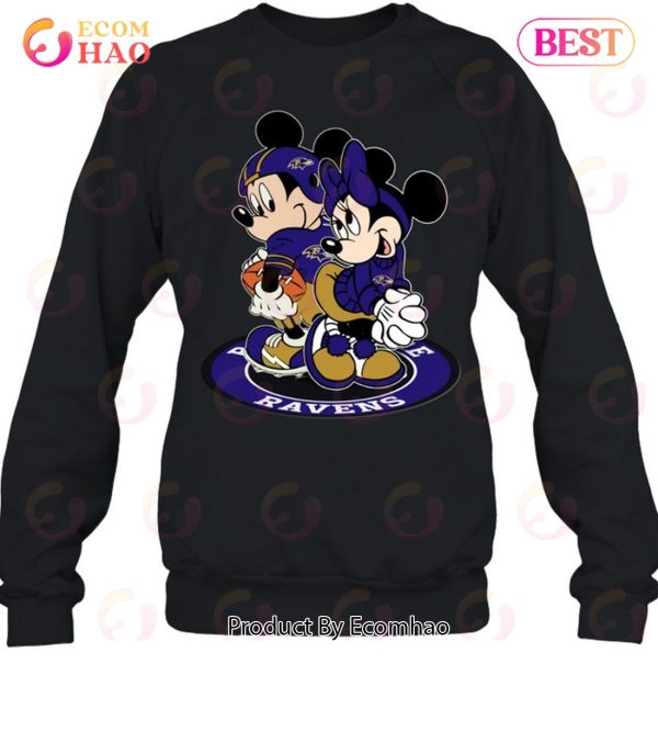 NFL Baltimore Ravens Mickey & Minnie T-Shirt