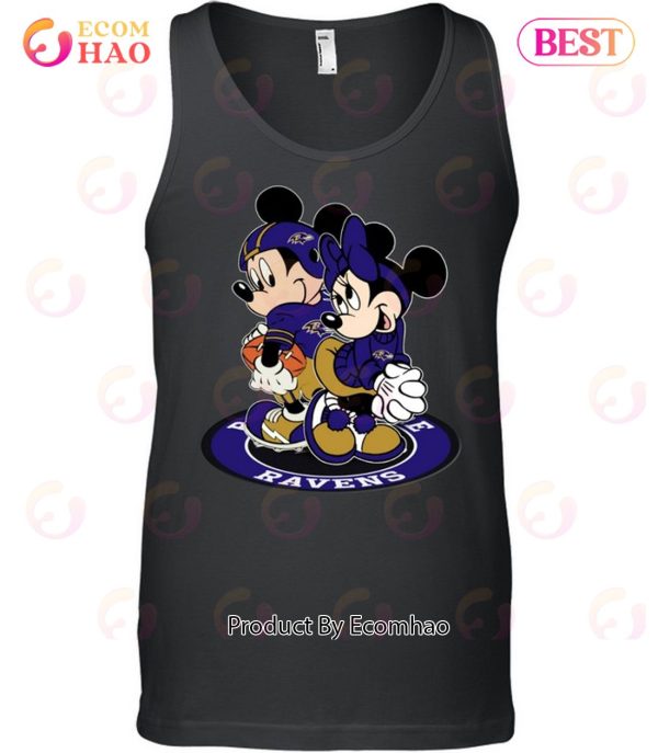 NFL Baltimore Ravens Mickey & Minnie T-Shirt