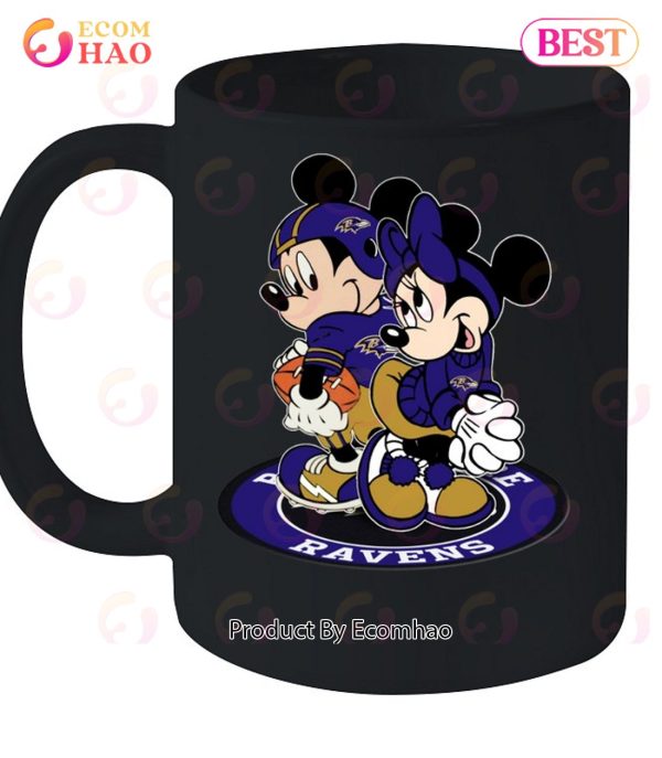 NFL Baltimore Ravens Mickey & Minnie T-Shirt