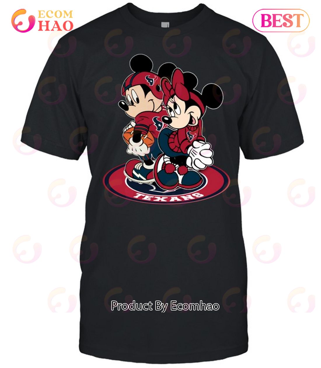 NFL Houston Texans Mickey & Minnie T-Shirt