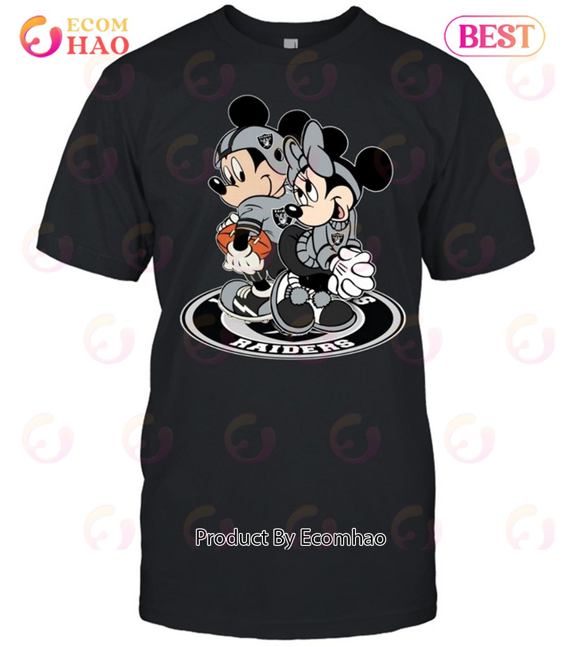 NFL Las Vegas Raiders Mickey & Minnie T-Shirt