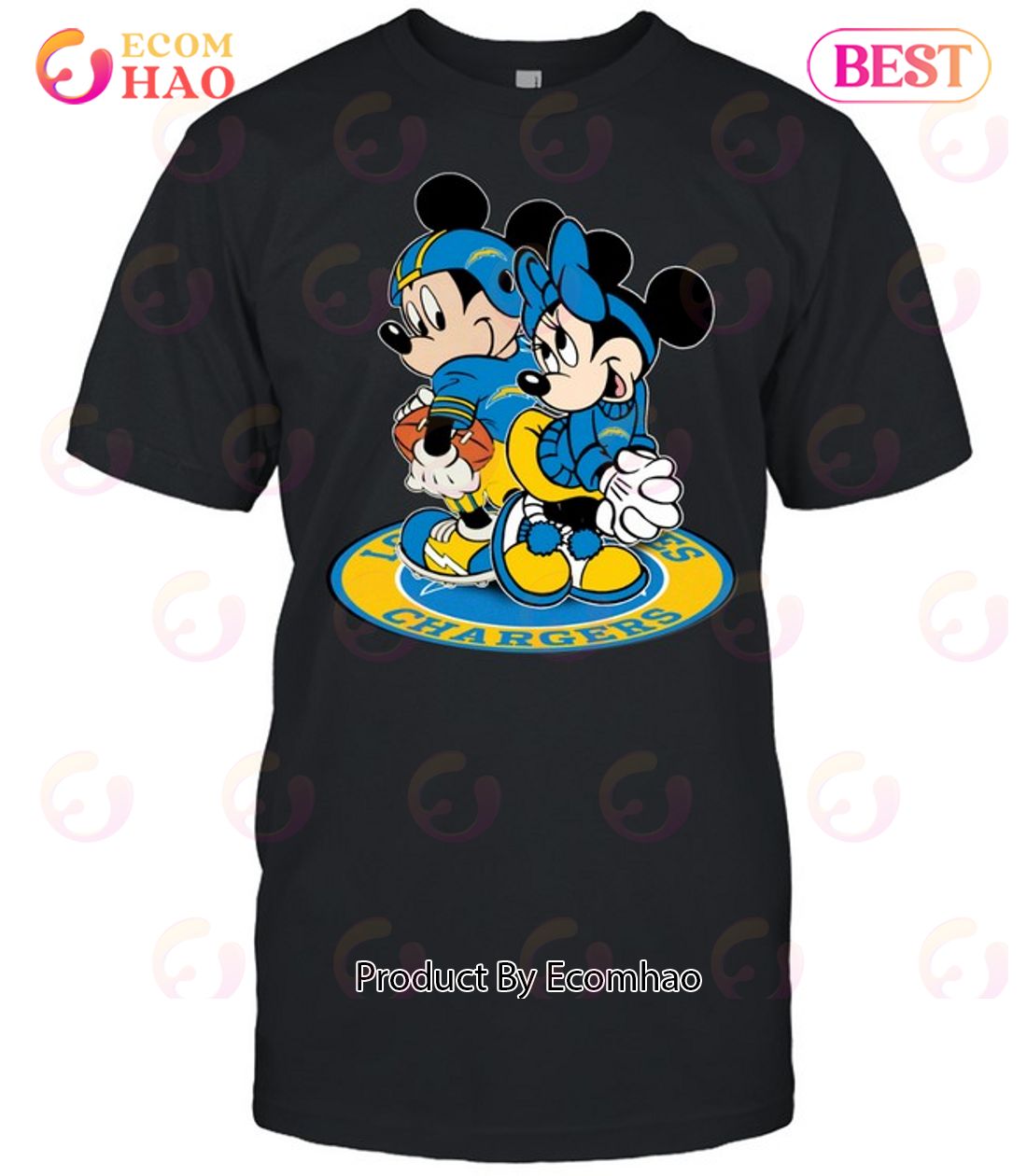 NFL Los Angeles Chargers Mickey & Minnie T-Shirt