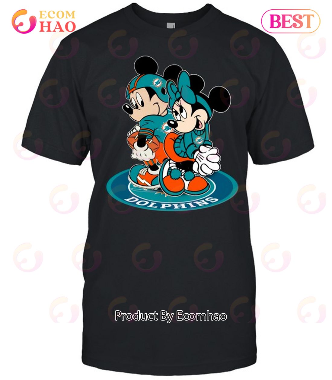 NFL Miami Dolphins Mickey & Minnie T-Shirt
