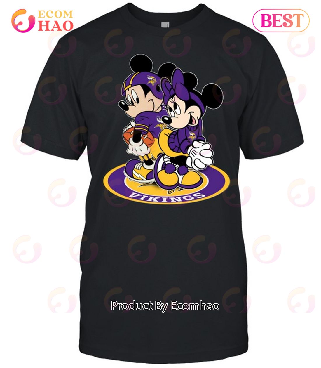 NFL Minnesota Vikings Mickey & Minnie T-Shirt