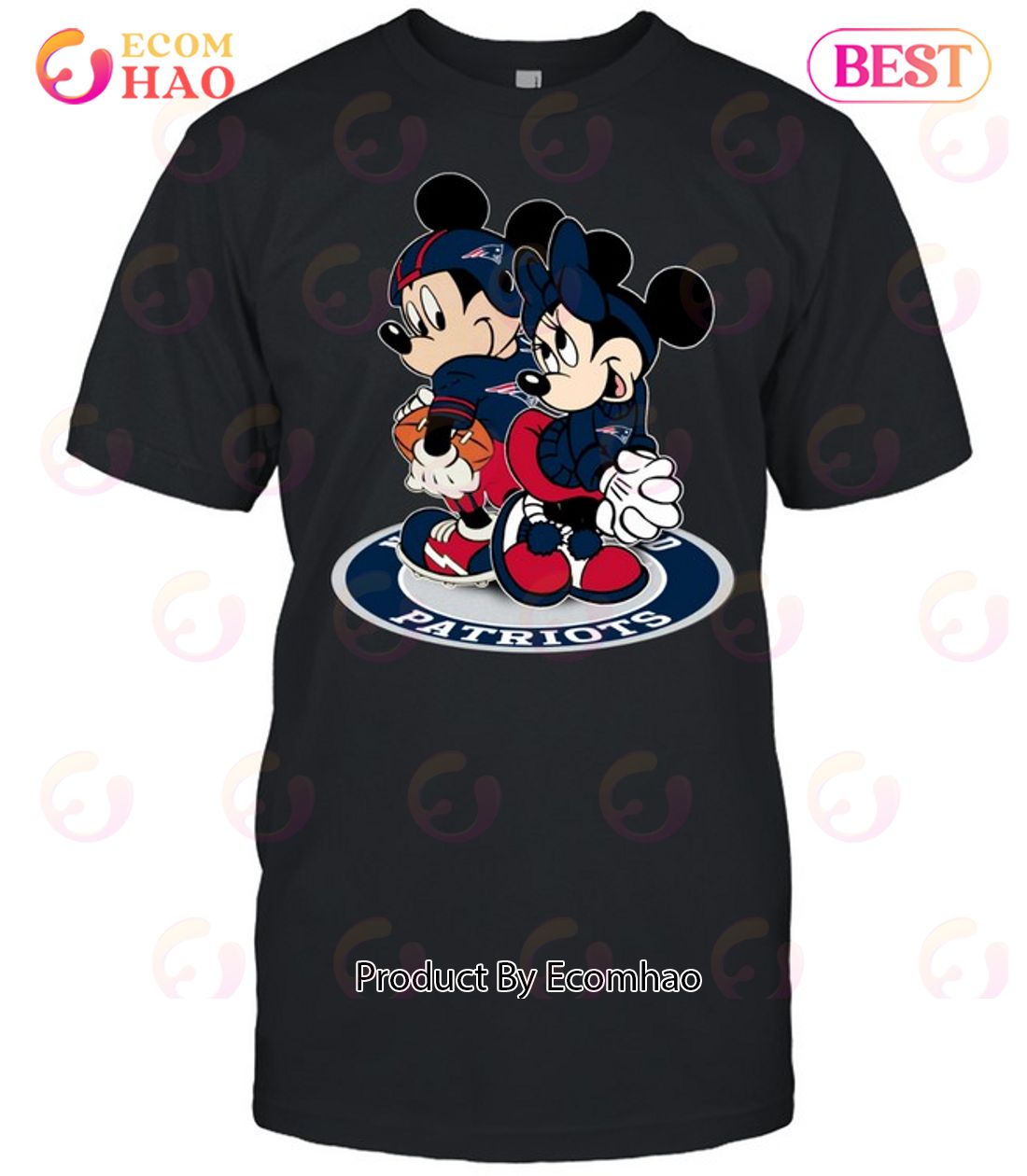 NFL New England Patriots Mickey & Minnie T-Shirt