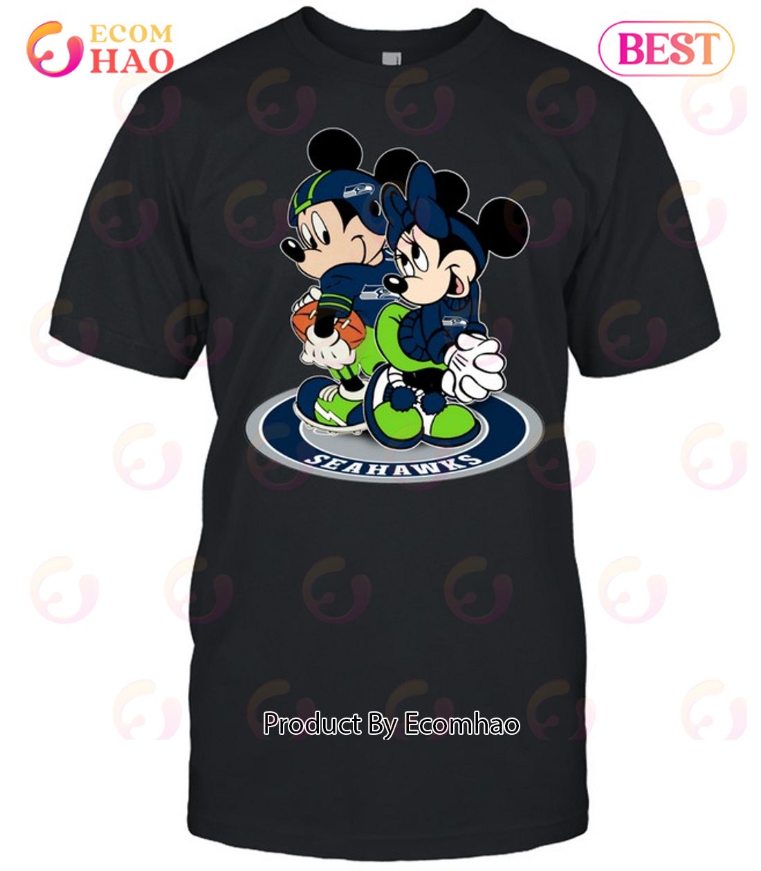NFL Seattle Seahawks Mickey & Minnie T-Shirt