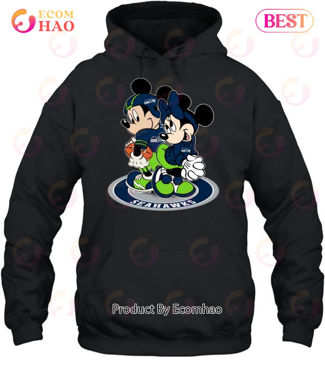 NFL Seattle Seahawks Mickey & Minnie T-Shirt