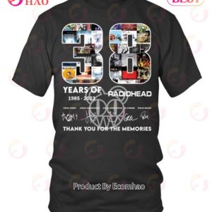 38 Years Of 1985 – 2023 Radiohead Thank You For The Memories T-Shirt