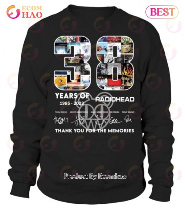38 Years Of 1985 – 2023 Radiohead Thank You For The Memories T-Shirt