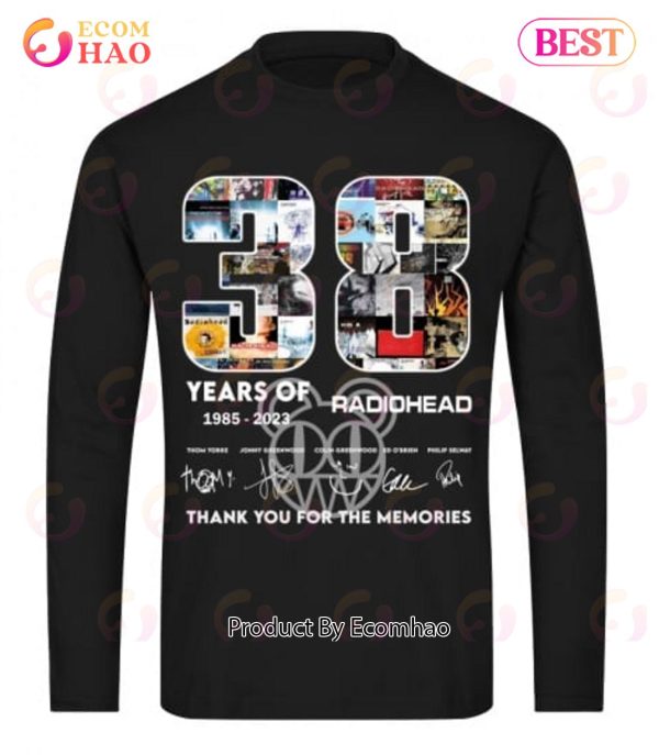 38 Years Of 1985 – 2023 Radiohead Thank You For The Memories T-Shirt