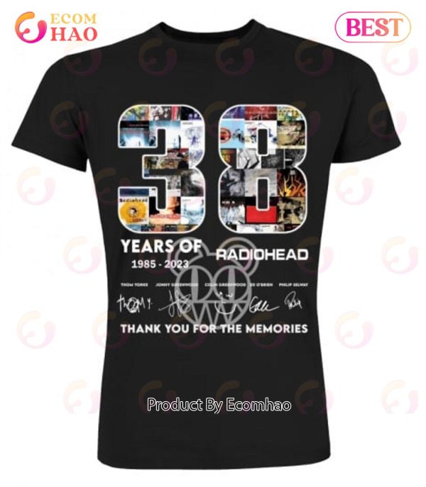 38 Years Of 1985 – 2023 Radiohead Thank You For The Memories T-Shirt