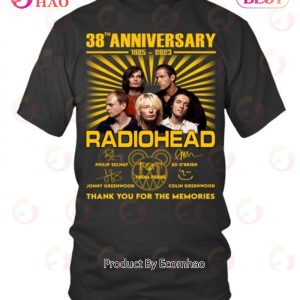 38th Anniversary 1985 – 2023 Radiohead Thank You For The Memories T-Shirt