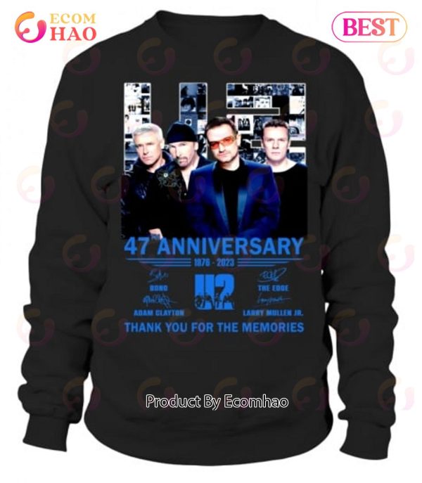 47th Anniversary 1976 – 2023 U2 Thank You For The Memories T-Shirt