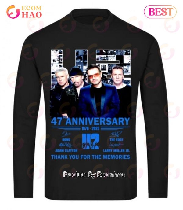 47th Anniversary 1976 – 2023 U2 Thank You For The Memories T-Shirt