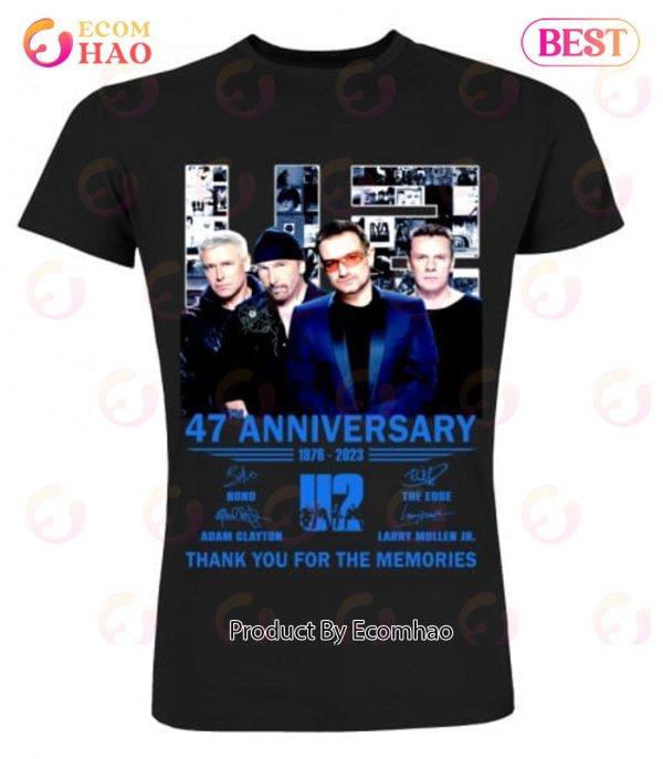 47th Anniversary 1976 – 2023 U2 Thank You For The Memories T-Shirt