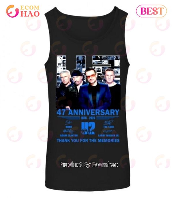 47th Anniversary 1976 – 2023 U2 Thank You For The Memories T-Shirt