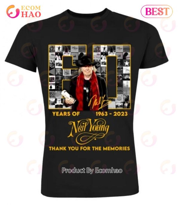 60 Years Of 1963 – 2023 Neil Young Thank You For The Memories T-Shirt
