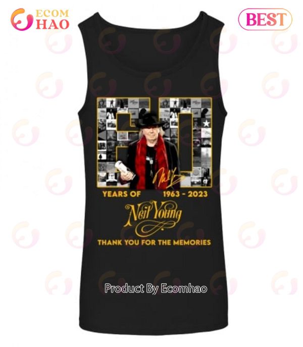 60 Years Of 1963 – 2023 Neil Young Thank You For The Memories T-Shirt