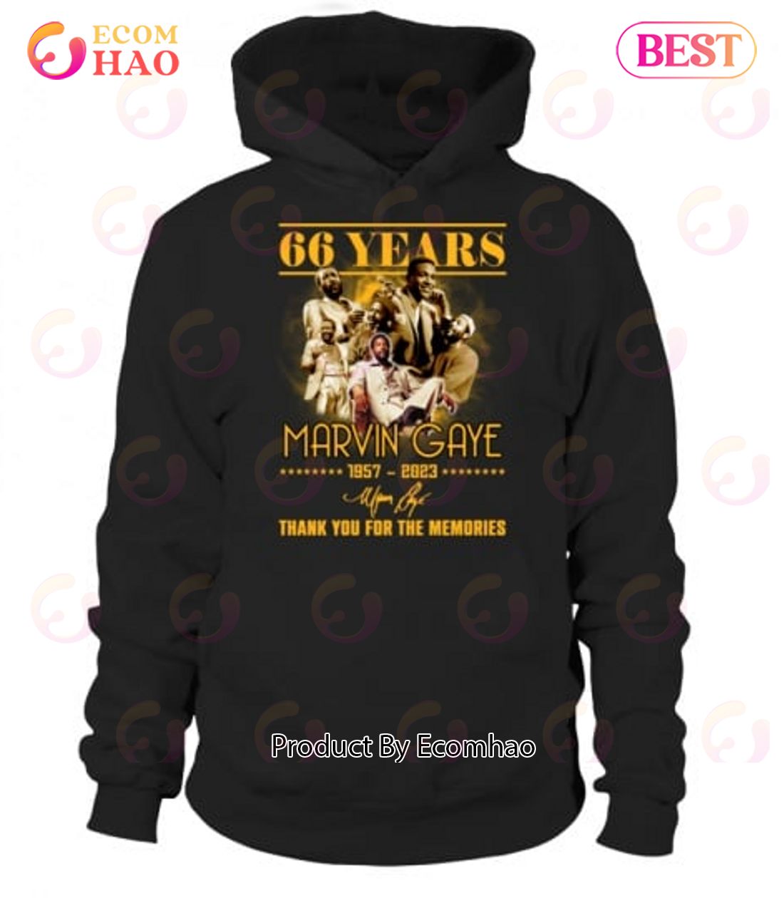 66 Years Marvin Gaye 1957 – 2023 Thank You For The Memories T-Shirt