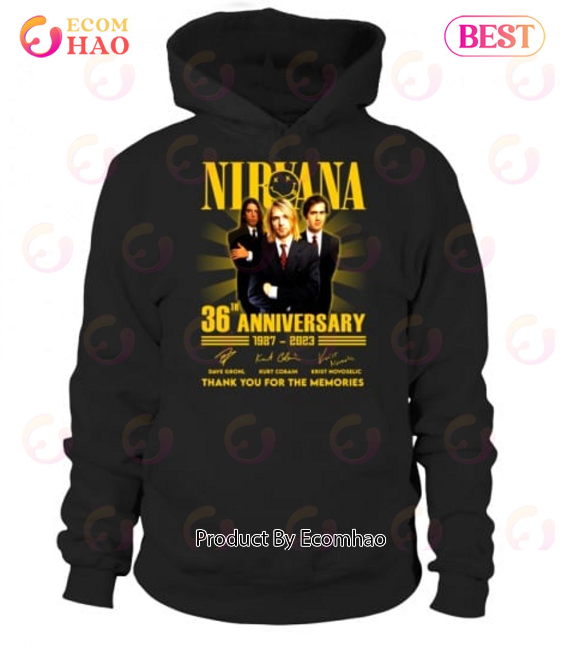 Nirvana 36th Anniversary 1987 – 2023 Thank You For The Memories T-Shirt