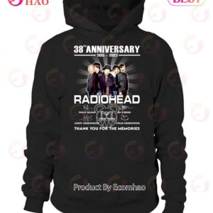 Radiohead 38th Anniversary 1985 – 2023 Thank You For The Memories T-Shirt