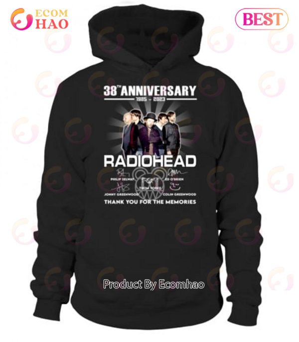 Radiohead 38th Anniversary 1985 – 2023 Thank You For The Memories T-Shirt