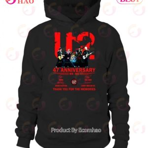 U2 47th Anniversary 1976 – 2023 Thank You For The Memories T-Shirt