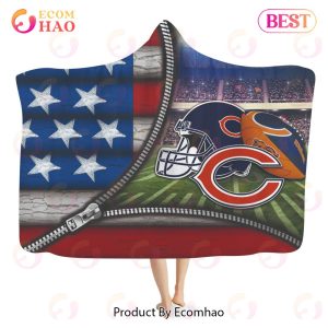 NFL Chicago Bears 3D Hooded Blanket American