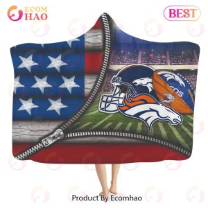 NFL Denver Broncos 3D Hooded Blanket American