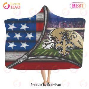 NFL New Orleans Saints 3D Hooded Blanket American
