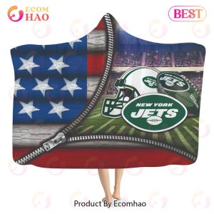 NFL New York Jets 3D Hooded Blanket American
