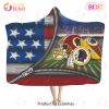 NFL Washington Commanders 3D Hooded Blanket American
