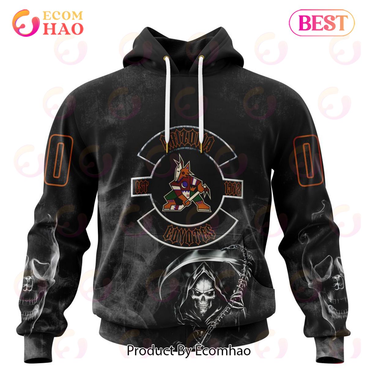 NHL Arizona Coyotes Specialized Kits For Rock Night 3D Hoodie