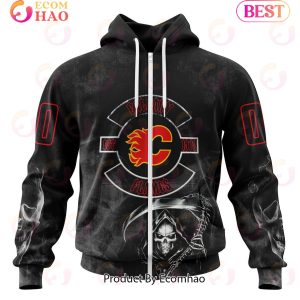NHL Calgary Flames Specialized Kits For Rock Night 3D Hoodie