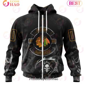 NHL Chicago BlackHawks Specialized Kits For Rock Night 3D Hoodie