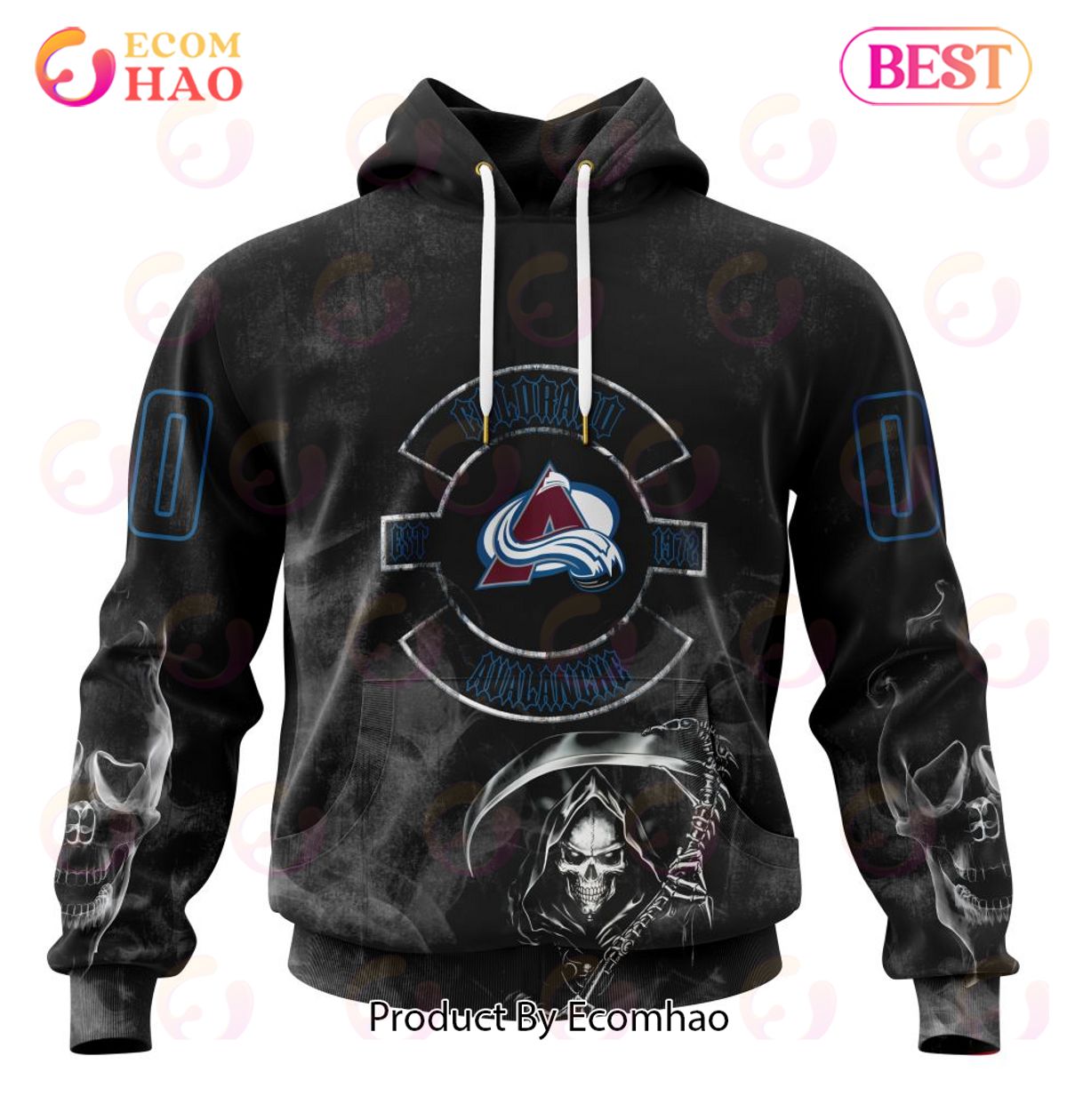 NHL Colorado Avalanche Specialized Kits For Rock Night 3D Hoodie