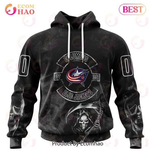 NHL Columbus Blue Jackets Specialized Kits For Rock Night 3D Hoodie