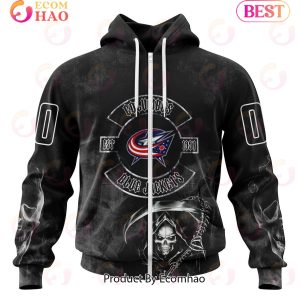 NHL Columbus Blue Jackets Specialized Kits For Rock Night 3D Hoodie